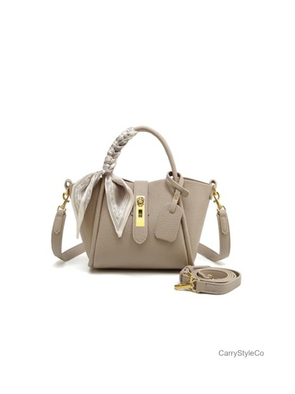 Women's Crossbody Bag Synthetic Leather Satchel Adjustable Strap